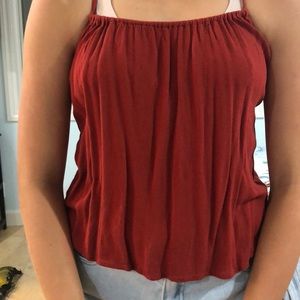 Red tank top